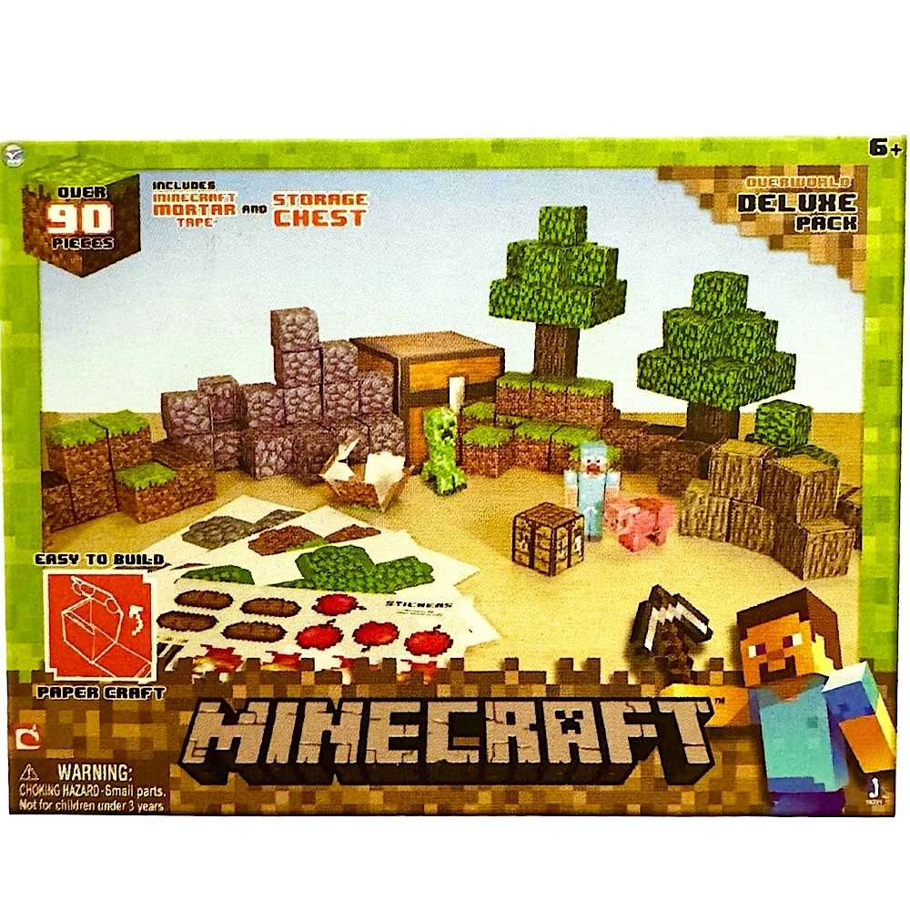 MINECRAFT Papercraft, Overworld Deluxe Pack